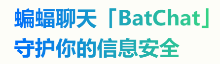 蝙蝠安全聊天软件界面展示